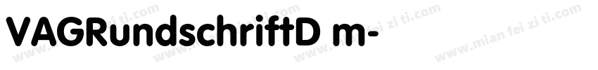 VAGRundschriftD m字体转换